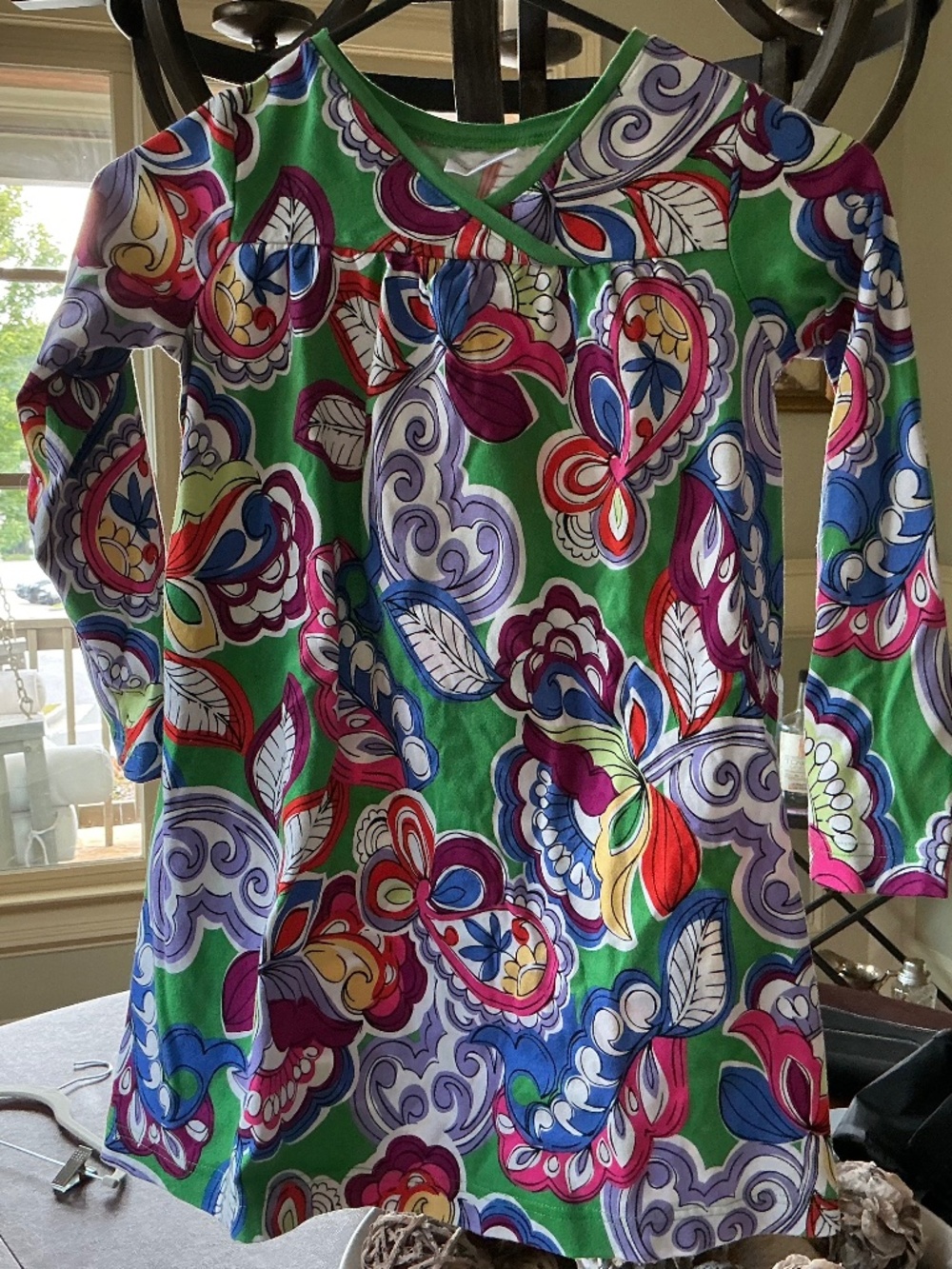 Hanna Andersson Kids Floral Long Sleeve Pocket Dress Sunflowers 120cm 6-7yrs